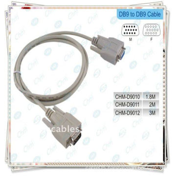 DB9 cable 9pin Male to Female Serial Extension Cable